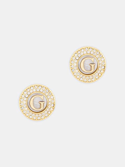 Guess kolczyki damskie ze stali nierdzewnej G TALISMAN - zdjęcie produktu nr 2