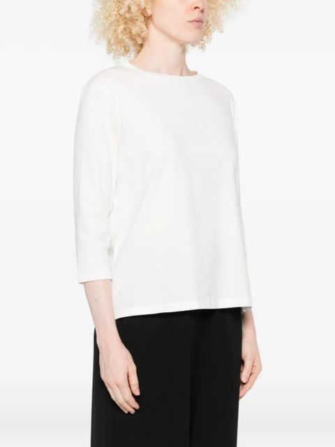 Weekend Max Mara three-quarter sleeve crew-neck top - White - zdjęcie produktu nr 2