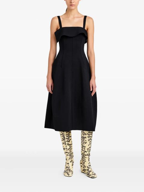 Proenza Schouler Blanca ruffled midi dress - Black - zdjęcie produktu nr 2