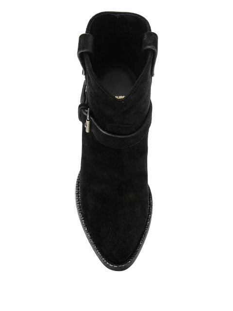 Saint Laurent West buckled boots - Black