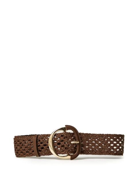 TWINSET woven buckle belt - Brown - zdjęcie produktu nr 1