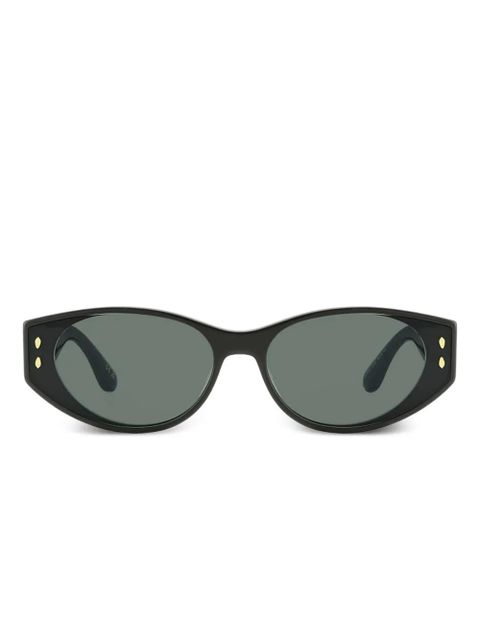 ISABEL MARANT oval-frame studded sunglasses - Black - zdjęcie produktu nr 1