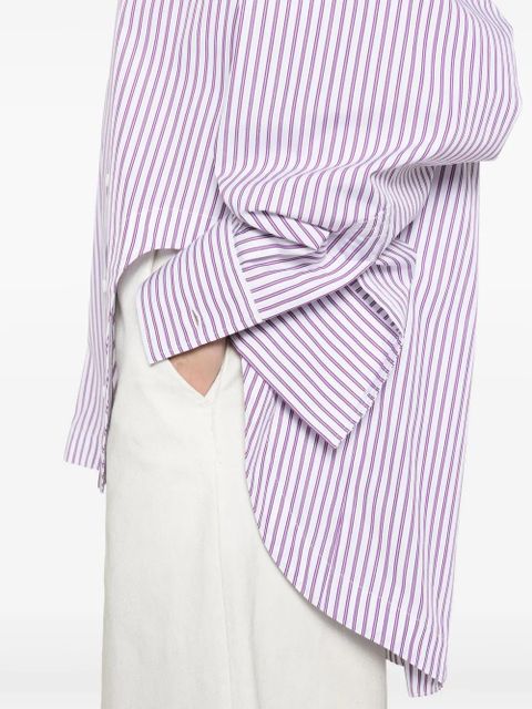 The Attico striped shirt - White