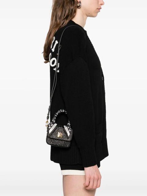 AMIRI rhinestone-embellished mini bag - Black - zdjęcie produktu nr 2