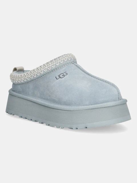 UGG kapcie zamszowe Tazz kolor turkusowy 1122553-SFOA