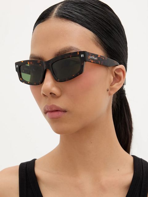 Off-White okulary przeciwsłoneczne kolor brązowy OERI135_546055