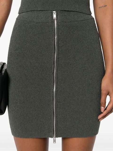 Nanushka bouclé zip-up miniskirt - Grey - zdjęcie produktu nr 2