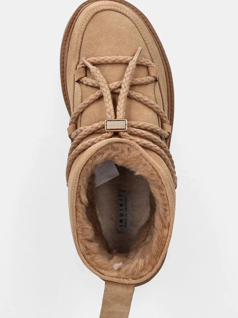 Inuikii śniegowce zamszowe Classic Low Platform kolor beżowy 1001.006.0012.251