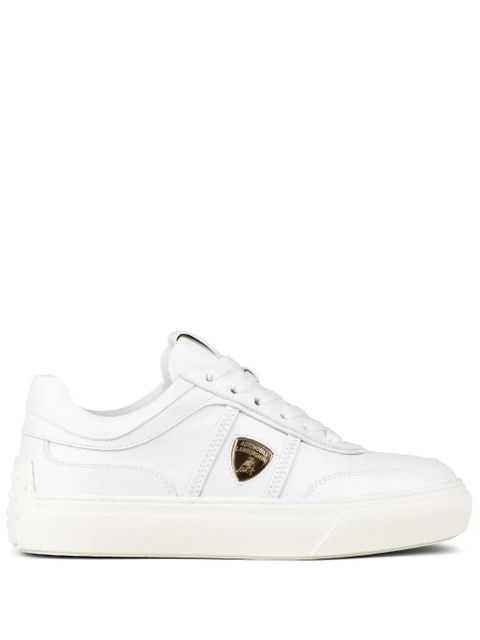 Tod's Automobili Lamborghini logo-debossed low-top sneakers - White - zdjęcie produktu nr 1