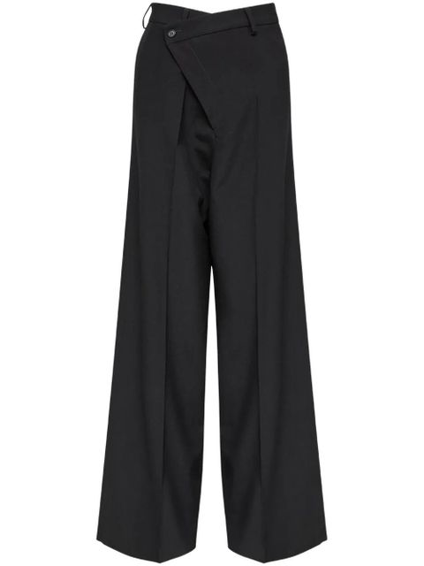 MM6 Maison Margiela off-centre trousers - Black - zdjęcie produktu nr 1