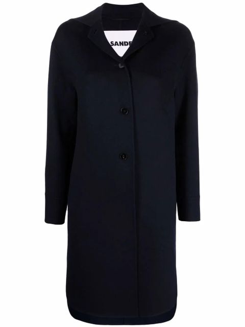 Jil Sander button-front coat - Blue - zdjęcie produktu nr 1