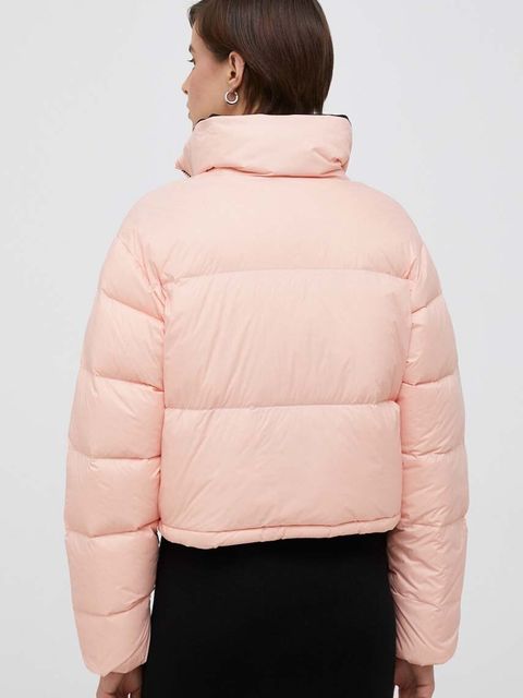 Calvin Klein Jeans kurtka puchowa damska kolor różowy zimowa