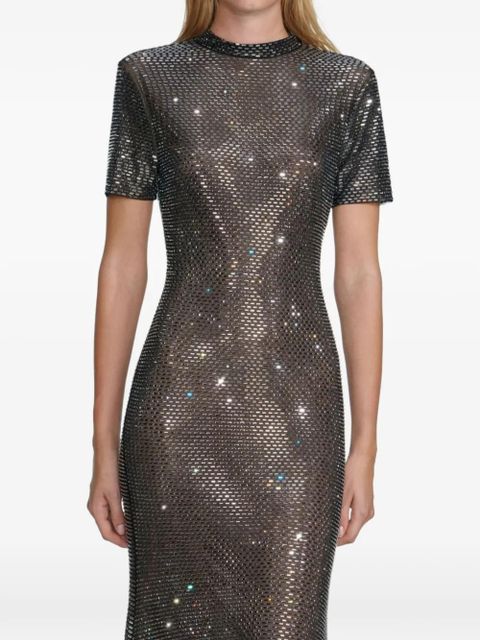 Self-Portrait short sleeve embellished dress - Black - zdjęcie produktu nr 1