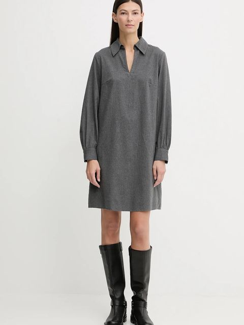 Marc O'Polo sukienka bawełniana kolor szary mini prosta 510089621497 - zdjęcie produktu nr 2