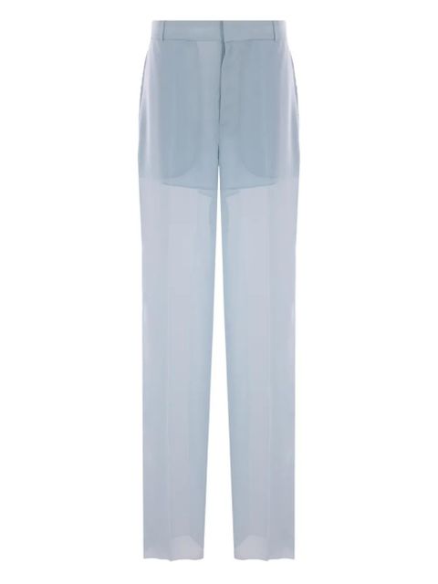 Blumarine semi-sheer trousers - Blue - zdjęcie produktu nr 1