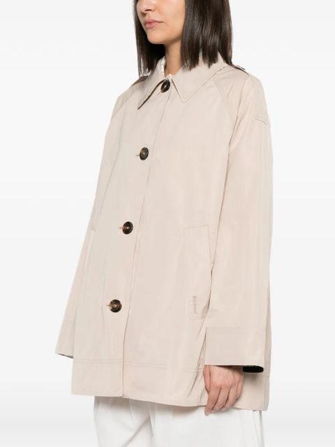 Barbour Maggie epaulette-detail raglan-sleeve coat - Neutrals