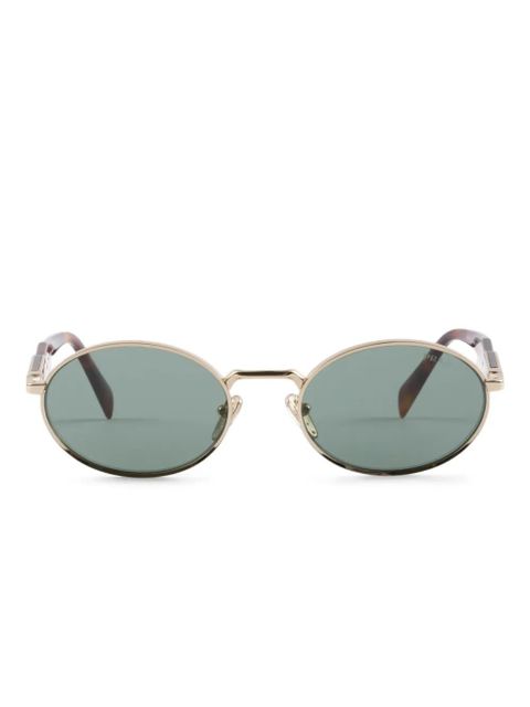 Prada Eyewear oval-frame sunglasses - Gold - zdjęcie produktu nr 1
