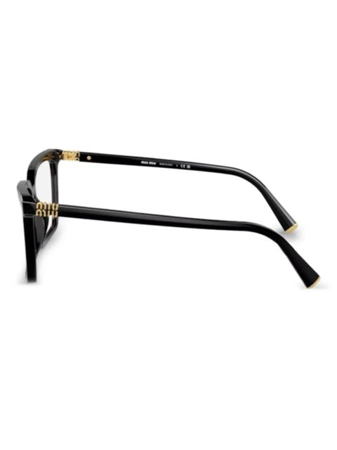 Miu Miu Eyewear 08XV rectangle- frame glasses - Black