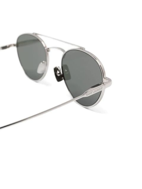 Saint Laurent Eyewear round-frame sunglasses - Silver