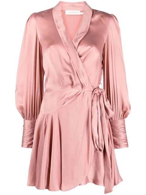 ZIMMERMANN wrap silk dress - Pink - zdjęcie produktu nr 1