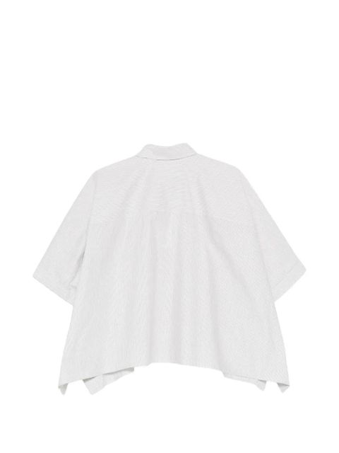 MM6 Maison Margiela striped-pattern boxy-fit shirt - White - zdjęcie produktu nr 2