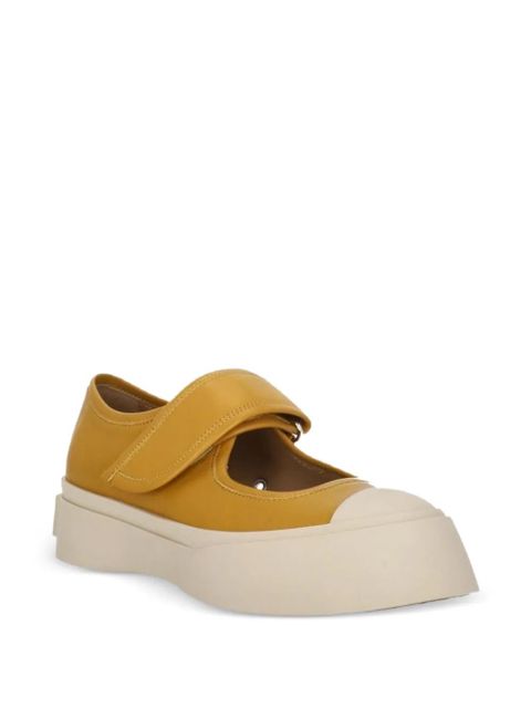 Marni strap platform flat shoes - Yellow - zdjęcie produktu nr 2