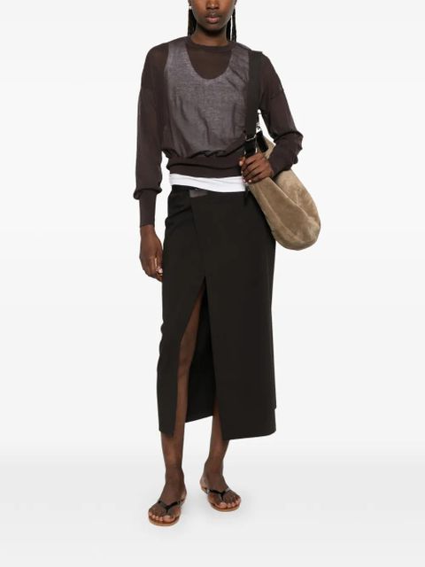 Paloma Wool round-neck long-sleeve sweater - Brown