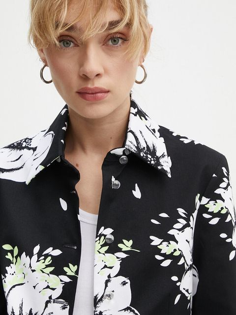 Moschino Jeans kurtka jeansowa damska przejściowa oversize