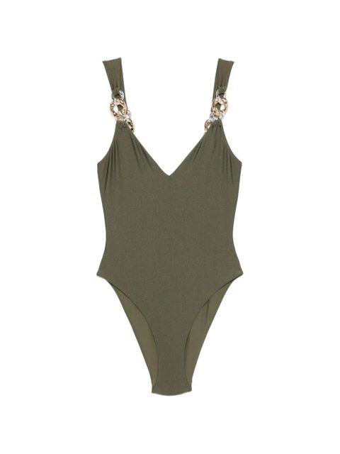 Simkhai Regan V-neck swimsuit - Green - zdjęcie produktu nr 1