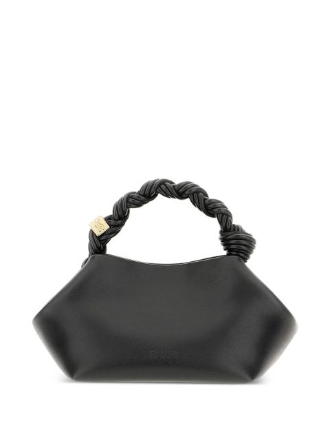 GANNI small Bou twisted-handle tote bag - Black - zdjęcie produktu nr 2