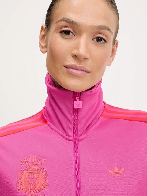 adidas Originals bluza GRFX BB TT damska kolor różowy wzorzysta JW6056 - zdjęcie produktu nr 2