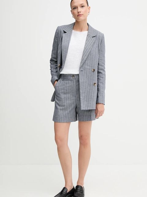 United Colors of Benetton szorty z domieszką lnu - zdjęcie produktu nr 2