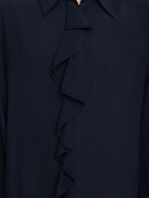 Zadig&Voltaire Rhelyne ruffled mini dress - Blue