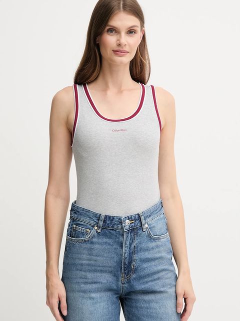 Calvin Klein Jeans top kolor szary LV047D200G - zdjęcie produktu nr 1