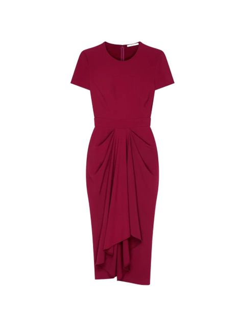 Givenchy wrap-front short-sleeve midi dress - Red - zdjęcie produktu nr 1
