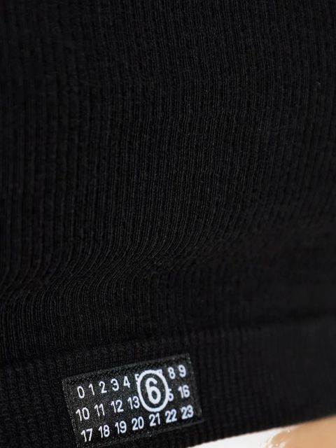 MM6 Maison Margiela Number-motif bra - Black - zdjęcie produktu nr 2