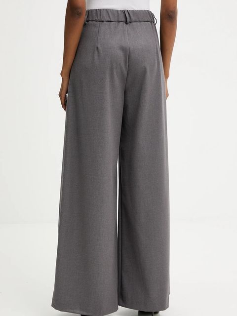 Answear.LAB spodnie damskie kolor szary szerokie high waist - zdjęcie produktu nr 2