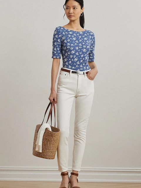 Lauren Ralph Lauren t-shirt damski kolor niebieski 200976991