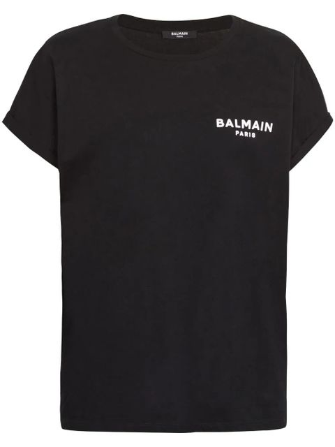Balmain logo-print cotton T-shirt - Black - zdjęcie produktu nr 1