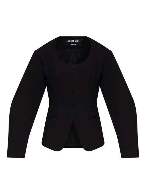 Jacquemus button-fastening balloon-sleeve jacket - Black - zdjęcie produktu nr 1