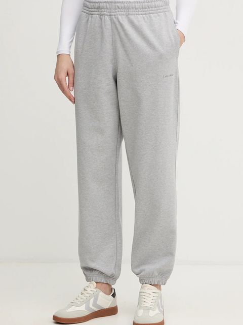 Calvin Klein Jeans spodnie dresowe damskie kolor szary z nadrukiem LV047E826G - zdjęcie produktu nr 1