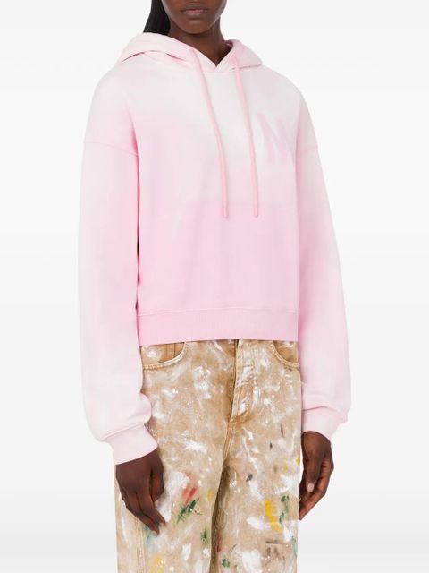 Moschino logo-detail long-sleeve hoodie - Pink