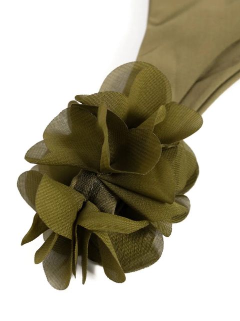 La Reveche Rasha floral-appliqué bikini bottom - Green