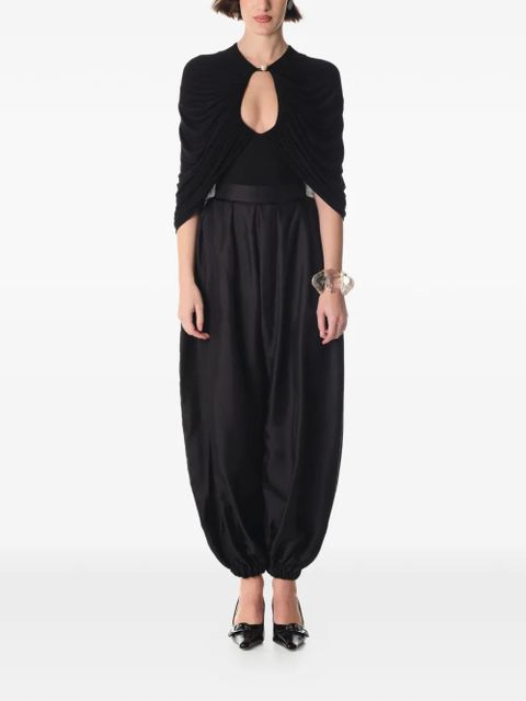 MANURÍ draped blouse - Black - zdjęcie produktu nr 2