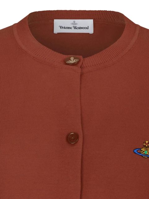 Vivienne Westwood Bea button embroidered cardigan - Brown