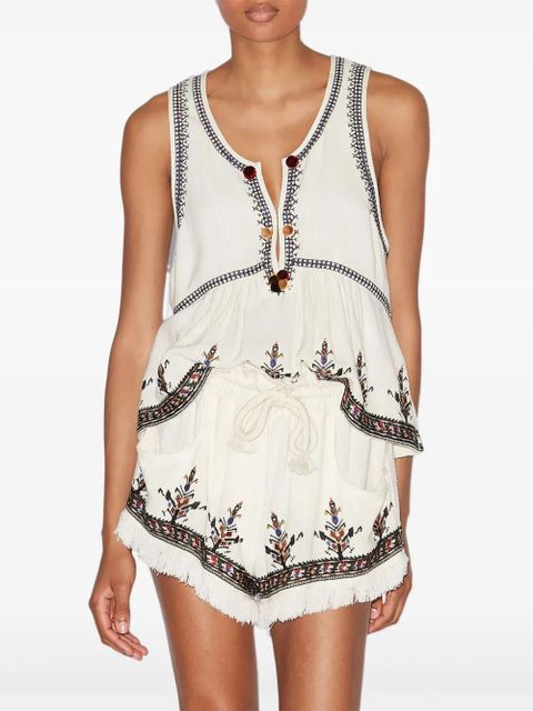 MARANT ÉTOILE Kourtney top - White