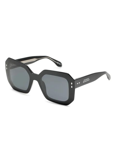 Isabel Marant Eyewear Hexagon sunglasses - Black - zdjęcie produktu nr 2