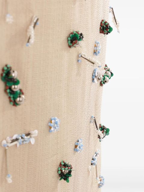 Christopher Esber beaded midi skirt - Neutrals