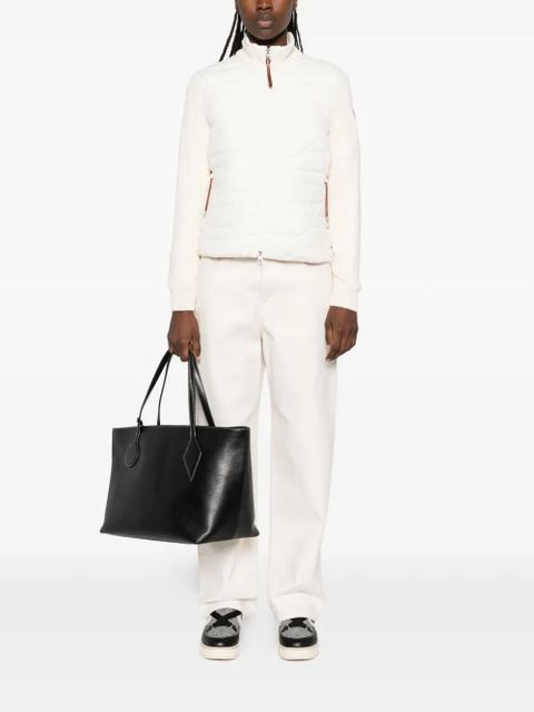 Moncler high-neck zip-up puffer jacket - Neutrals