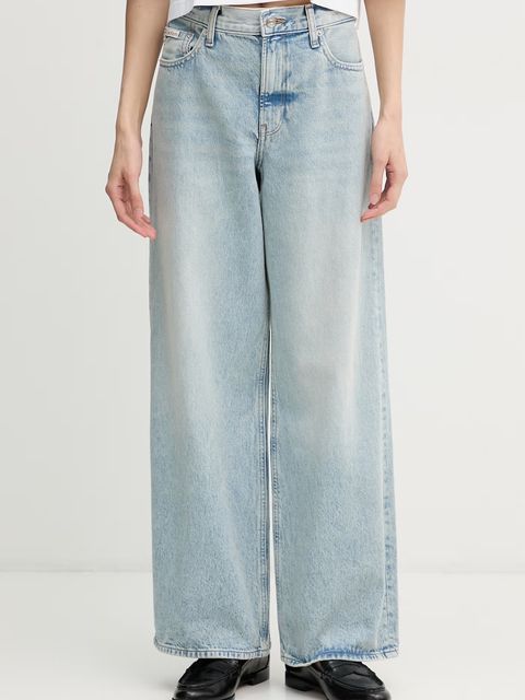Calvin Klein Jeans jeansy relaxed fit damskie - zdjęcie produktu nr 1